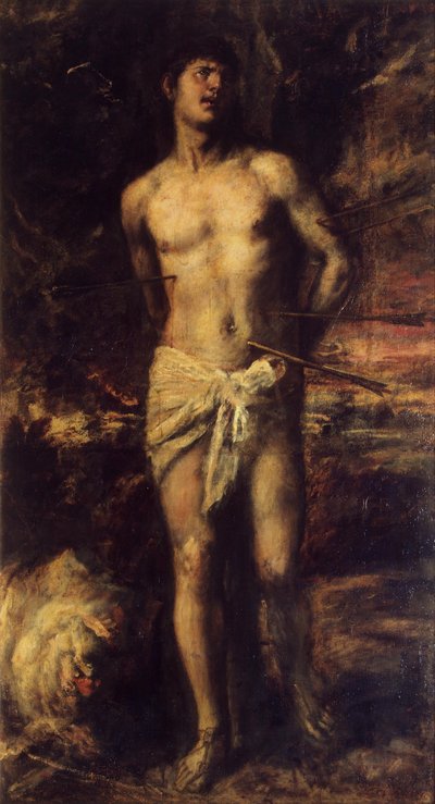 Saint Sebastian by Tiziano Vecelli